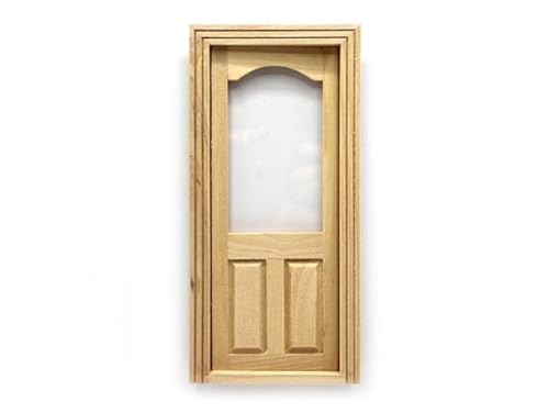 Puppenhaustür halb verglast gewölbt oben Fenster Holz 1:12 Bauteil Puppenhaustür halb verglast gewölbt oben Fenster Holz 1:12 Bauteil von Melody Jane