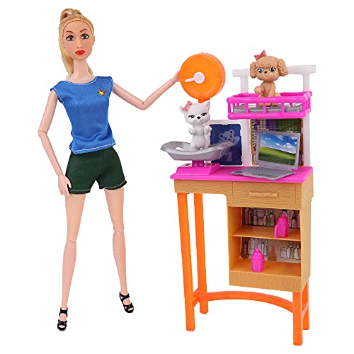 Melody City Melody - Tierärztin-Puppe Mannequin-Puppe - 070062 - Rosa - Kunststoff - Figurine - Puppe - Kinder-Spielzeug - Geburtstag - Tiere - Ab 3 Jahren Melody City Melody - Tierärztin-Puppe Mannequin-Puppe - 070062 - Rosa - Kunststoff - Figurine - Puppe - Kinder-Spielzeug - Geburtstag - Tiere - Ab 3 Jahren von Melody City