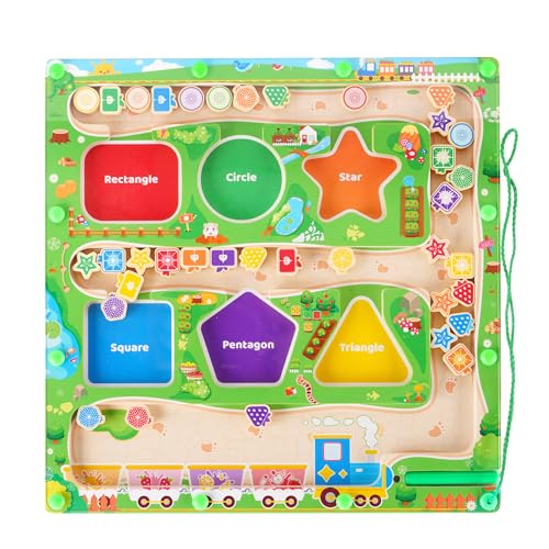 Montessori Magnetspiel Labyrinth Spielzeug ab 3 4 5 Jahre Mädchen Junge, Magnet Spielzeug Kinder, Magnet Spiel Motorikspielzeug, Magnete Kinder Lernspiele, Kinderspielzeug Holzspielzeug Geschenk Montessori Magnetspiel Labyrinth Spielzeug ab 3 4 5 Jahre Mädchen Junge, Magnet Spielzeug Kinder, Magnet Spiel Motorikspielzeug, Magnete Kinder Lernspiele, Kinderspielzeug Holzspielzeug Geschenk von Melofaver