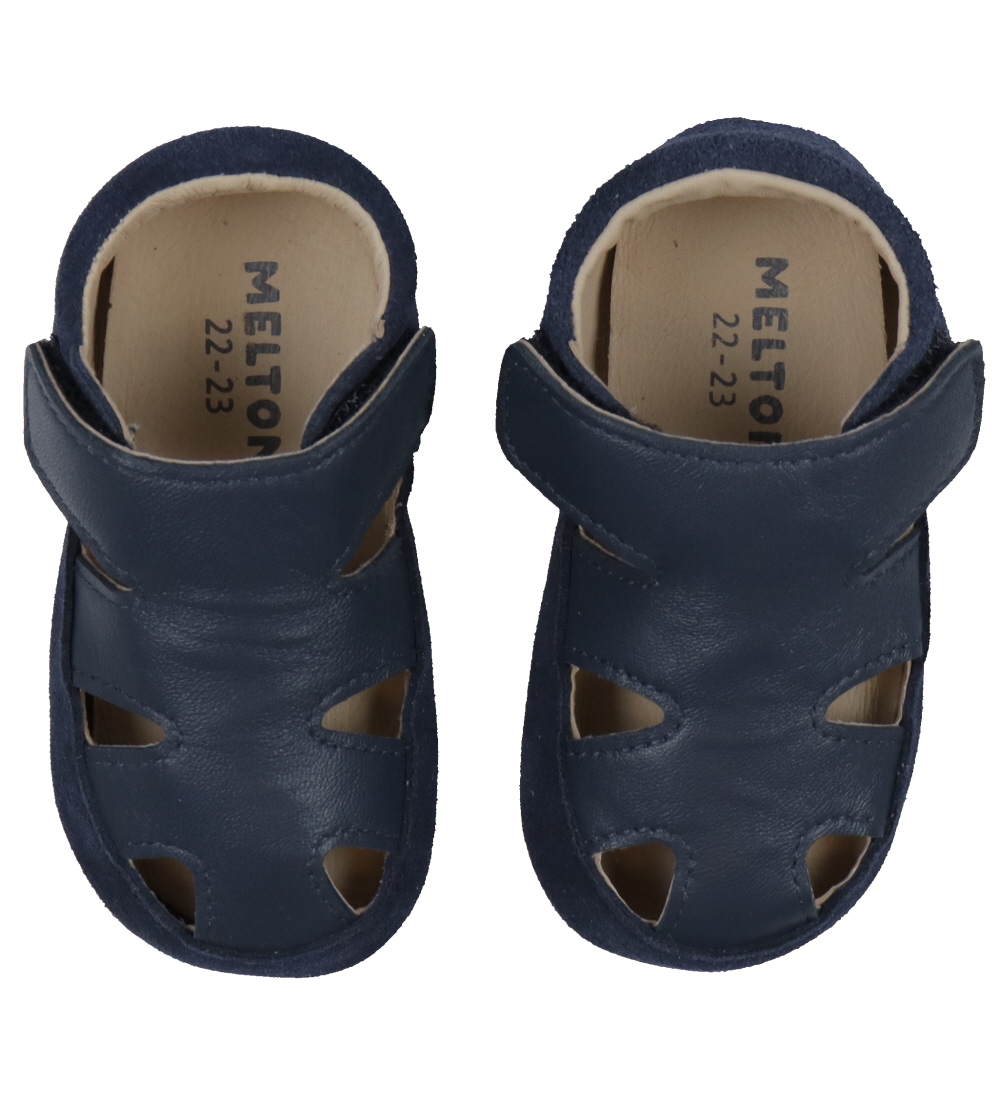 Melton Ballerina Hausschuhe - Titan - Melton - 23/24 - Leder-Krabbelschuhe Melton Ballerina Hausschuhe - Titan - Melton - 23/24 - Leder-Krabbelschuhe von Melton