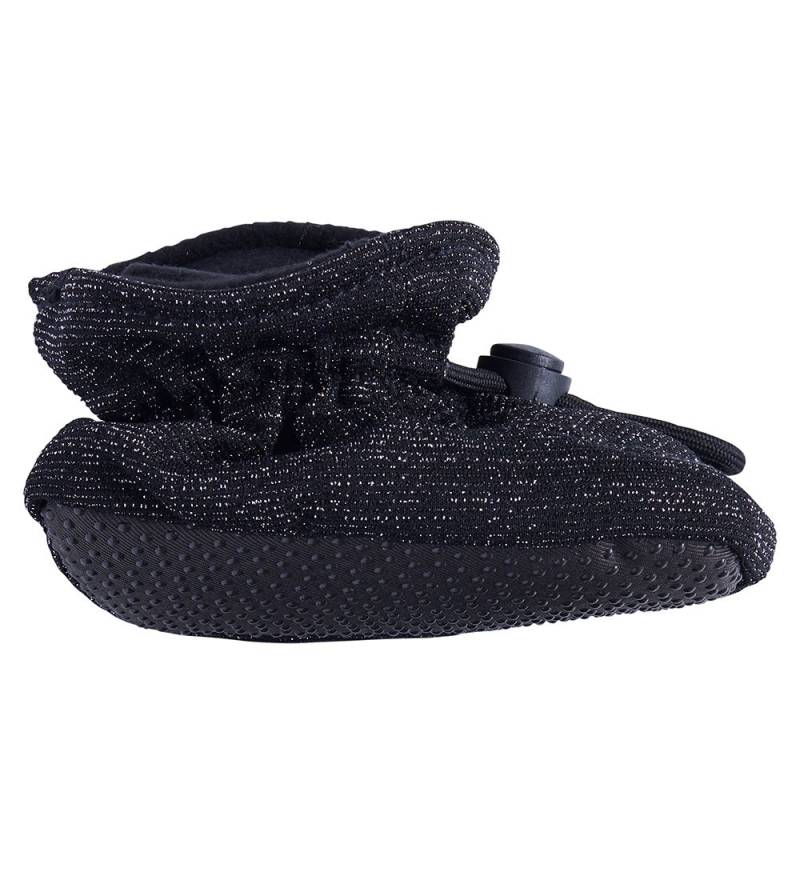 Melton Krabbelschuhe - Polyester/Seide - Schwarz m. Glitzer - Melton - 16/17 - Krabbelschuhe Melton Krabbelschuhe - Polyester/Seide - Schwarz m. Glitzer - Melton - 16/17 - Krabbelschuhe von Melton