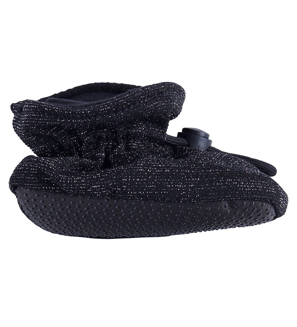 Melton Krabbelschuhe - Polyester/Seide - Schwarz m. Glitzer - Melton - 18/19 - Krabbelschuhe Melton Krabbelschuhe - Polyester/Seide - Schwarz m. Glitzer - Melton - 18/19 - Krabbelschuhe von Melton