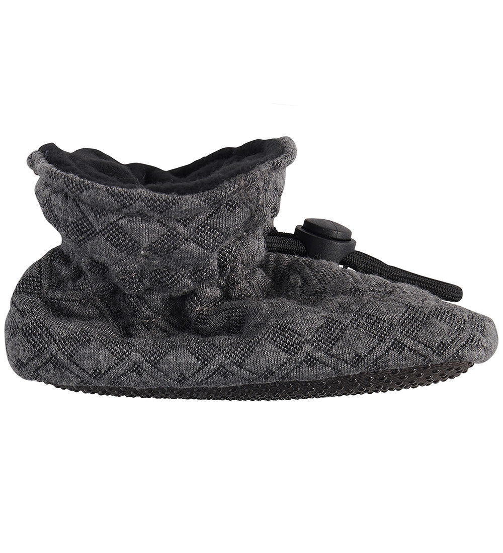 Melton Krabbelschuhe - gesteppt - Dark Grey Melange - Melton - 18/19 - Krabbelschuhe Melton Krabbelschuhe - gesteppt - Dark Grey Melange - Melton - 18/19 - Krabbelschuhe von Melton