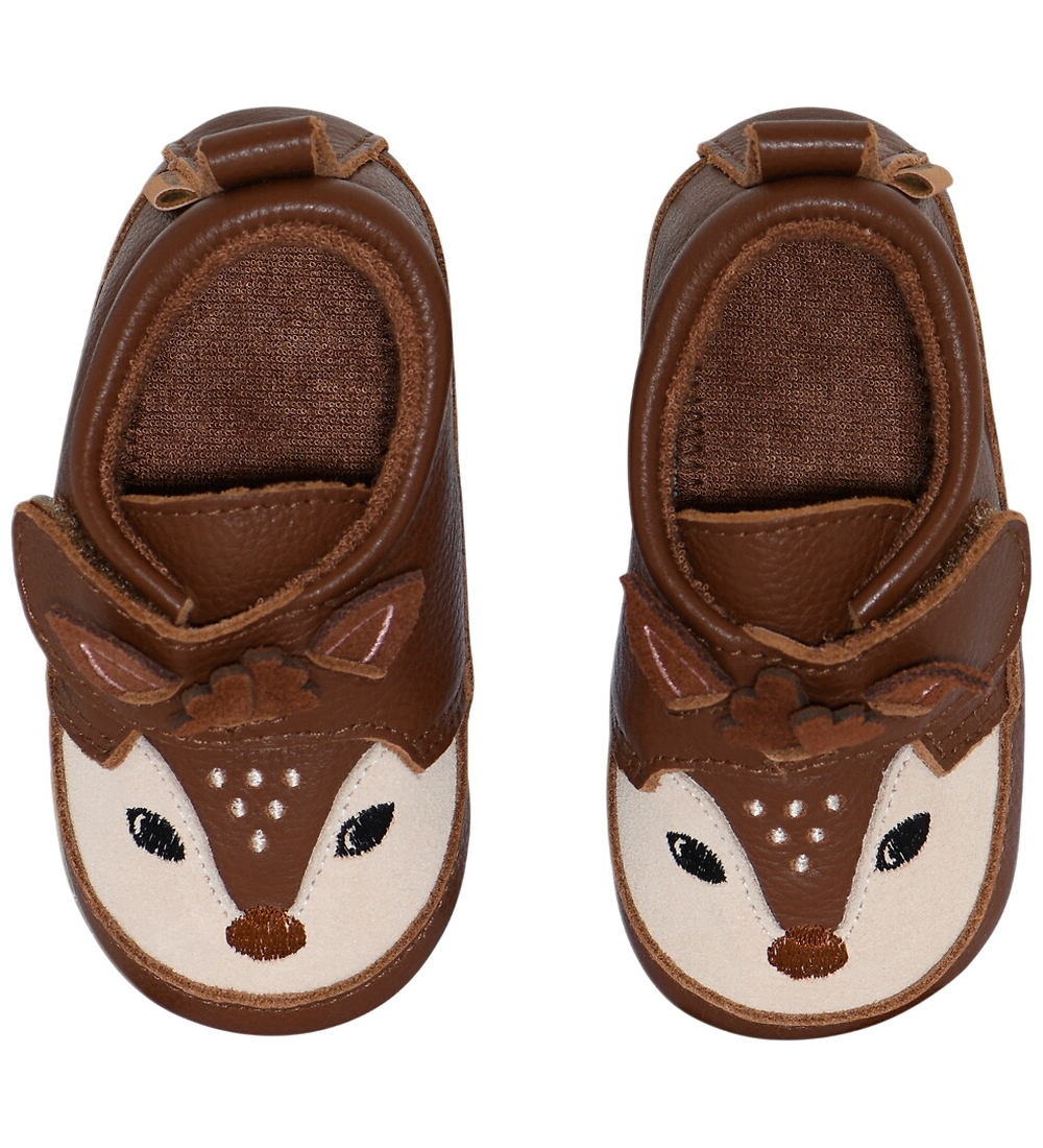 Melton Leder-Krabbelschuhe - Deer - Rotholz - Melton - 22/23 - Leder-Krabbelschuhe von Melton