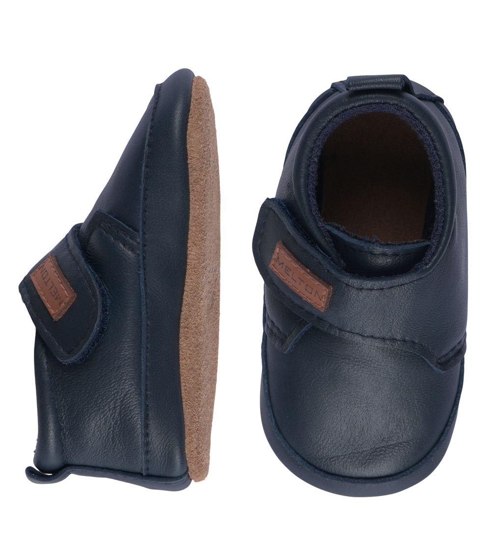 Melton Lederhausschuhe - Marineblau - Melton - 20/21 - Leder-Krabbelschuhe Melton Lederhausschuhe - Marineblau - Melton - 20/21 - Leder-Krabbelschuhe von Melton