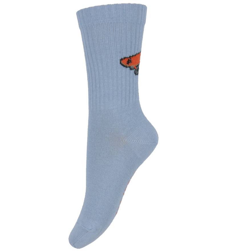 Melton Socken - Verwaschener Denim m. Skateboard - Melton - 23/26 - Socken von Melton