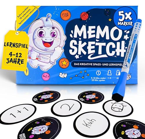Memosketch – Kreatives Lernspiel ab 4-12 Jahren – Vokabeln Lernen, 1x1 Lernen, Alphabet Lernen – Kreativität & Lernspiele ab 4, 5, 6, 7, 8, 9, 10, 11, 12, Einmaleins und Buchstaben Spiel Grundschule Memosketch – Kreatives Lernspiel ab 4-12 Jahren – Vokabeln Lernen, 1x1 Lernen, Alphabet Lernen – Kreativität & Lernspiele ab 4, 5, 6, 7, 8, 9, 10, 11, 12, Einmaleins und Buchstaben Spiel Grundschule von Memosketch