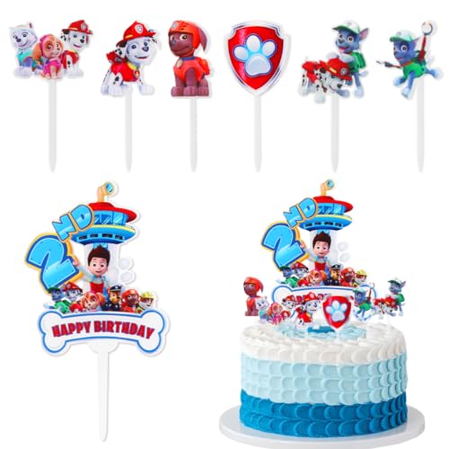 Tortendeko Paw Hund, Patrol Geburtstag Deko 2 Jahre, Happy Birthday Tortendeko, Kuchen Deko Blue, Muffin Deko, Kindergeburtstag Party Tortenaufsatz Junge Tortendeko Paw Hund, Patrol Geburtstag Deko 2 Jahre, Happy Birthday Tortendeko, Kuchen Deko Blue, Muffin Deko, Kindergeburtstag Party Tortenaufsatz Junge von Menelos
