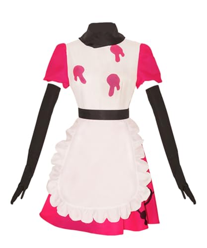 Anime Cos Niffty Cosplay-Kostüm, Kostüm-Outfits, Halloween, Dienstmädchenanzug, personalisierbar (Rot, XXXL) von MengXin