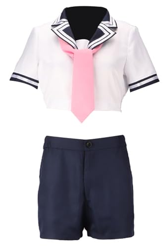 Anime Oshi No Ko Cosplay Tendōji Sarina Kostüm Kurokawa Akane Mädchen Uniform Kleid Anzug (Weiß, L) von MengXin