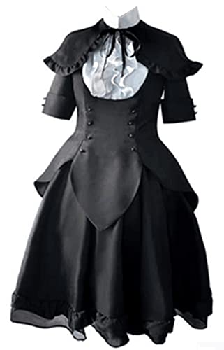 Anime Puella Magi Madoka Magica Homura Akemi Cosplay Kostüm, schwarzes Kleid, Größe M (US) von MengXin