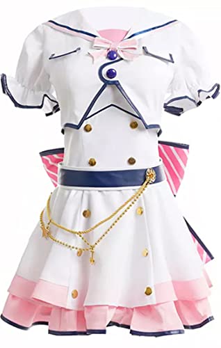 LoveLive SunShine Aqours Ruby Kurosawa Cosplay Kostüm Liebe Live Jahrestag Kleid Outfit (L, Weiß) von MengXin