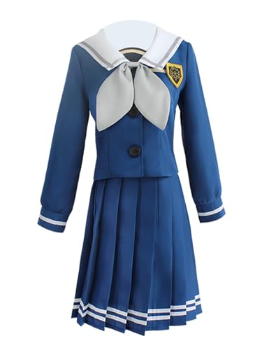 MengXin Anime BanG Dream! Soyo Nagasaki Cosplay-Kostüm-Sets, Anzug, Studenten-Uniform, Kleid, Halloweenanzug (Blau, Größe XX-Large) von MengXin