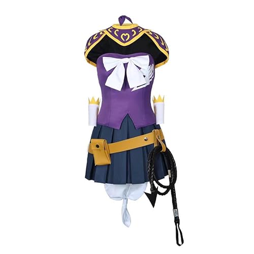 MengXin Anime Feenschwanz Lucy Heartfilia Cosplay-Kostüm für Damen, violettes Kleid, personalisierbar (Lila, L) von MengXin