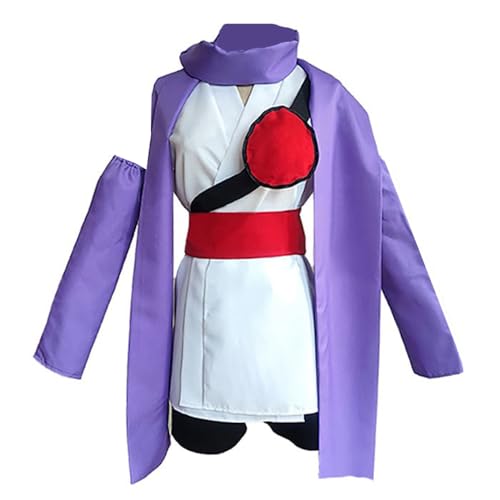 MengXin Anime GINTAMA Sarutobi Ayame Cosplay-Kostüm, Kimono, Kampfuniform, Anzug, personalisierbar, Lila, Größe XL von MengXin