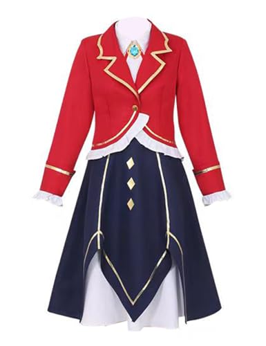 MengXin Anime I'm in Love with the Villainess Rae Taylor Claire Francois Cosplay-Kostüm für Damen, Uniform (Rot, personalisierbar) von MengXin