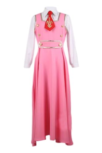 MengXin Anime Nunnally Vi Britannia Cosplay-Kostüm, Uniform, französisches Kleid, personalisierbar (Rosa, XXXL) von MengXin