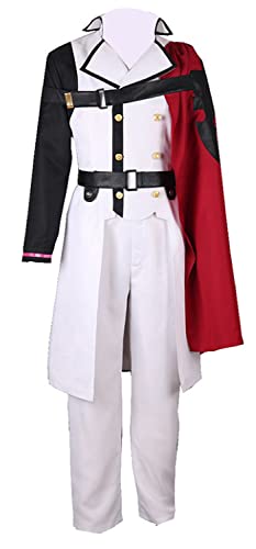 MengXin Anime Seraph of the end Crowley Eusford Uniform Cosplay Kostüm Sets (XX-Large, Weiß) von MengXin