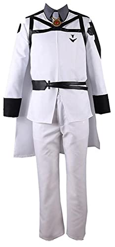 MengXin Anime Seraph of the end Mikaela Hyakuya Cosplay Kostüme Anzug Sets (XXXL-Large, Weiß) von MengXin