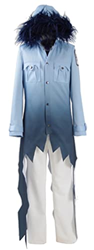 MengXin Anime Servamp Kuro Cosplay Kostüm Sleepy Ash Blue Kostüm Halloween Anzug personalisierbar (S, Blau) von MengXin