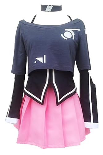 MengXin Anime VOCALOID3 Library IA Cosplay Kostüm Outfits Mädchen Kleid Halloween Karneval Anzüge (Schwarz, klein) von MengXin