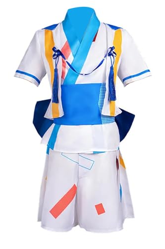 MengXin Nito Nazuna Cosplay Kaninchen Shino Hajime Mashiro Tomoya Kostüm Damen Mädchen Uniform (Weiß, XXXL) von MengXin