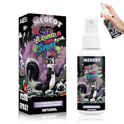 Meoeot Extrastarkes Stinkspray, Stinkender Flüssiges Stinkspray, Streichparty Witz Stink Spray, Funny Prank Smell Spray for Adults, Schrecklicher Geruch Stinkspray, 1 Stück, 30ML von Meoeot