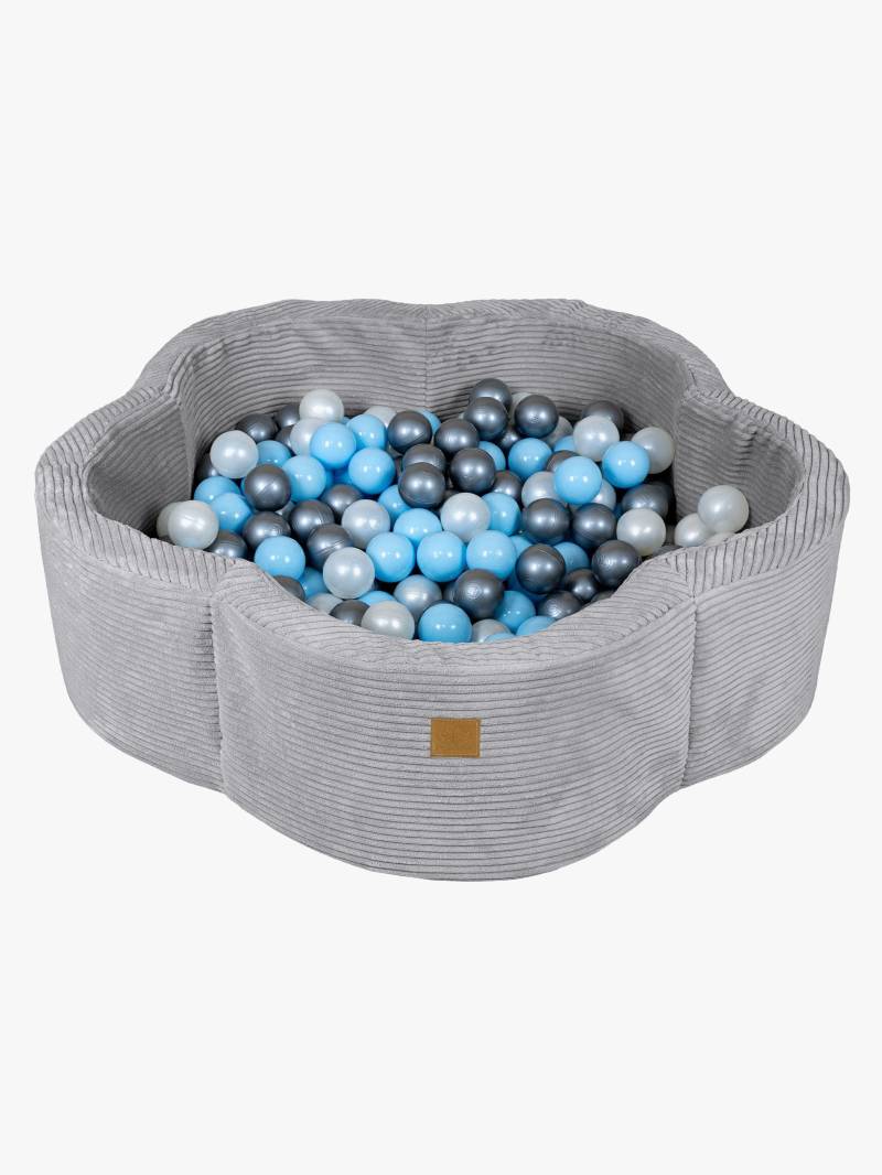 MeowBaby Aestethic Flower Bällebad, Grey von MeowBaby