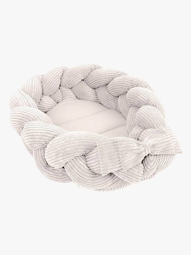 MeowBaby Aesthetic Babynest mit geflochtenem Schutz, Ecru MeowBaby Aesthetic Babynest mit geflochtenem Schutz, Ecru von MeowBaby