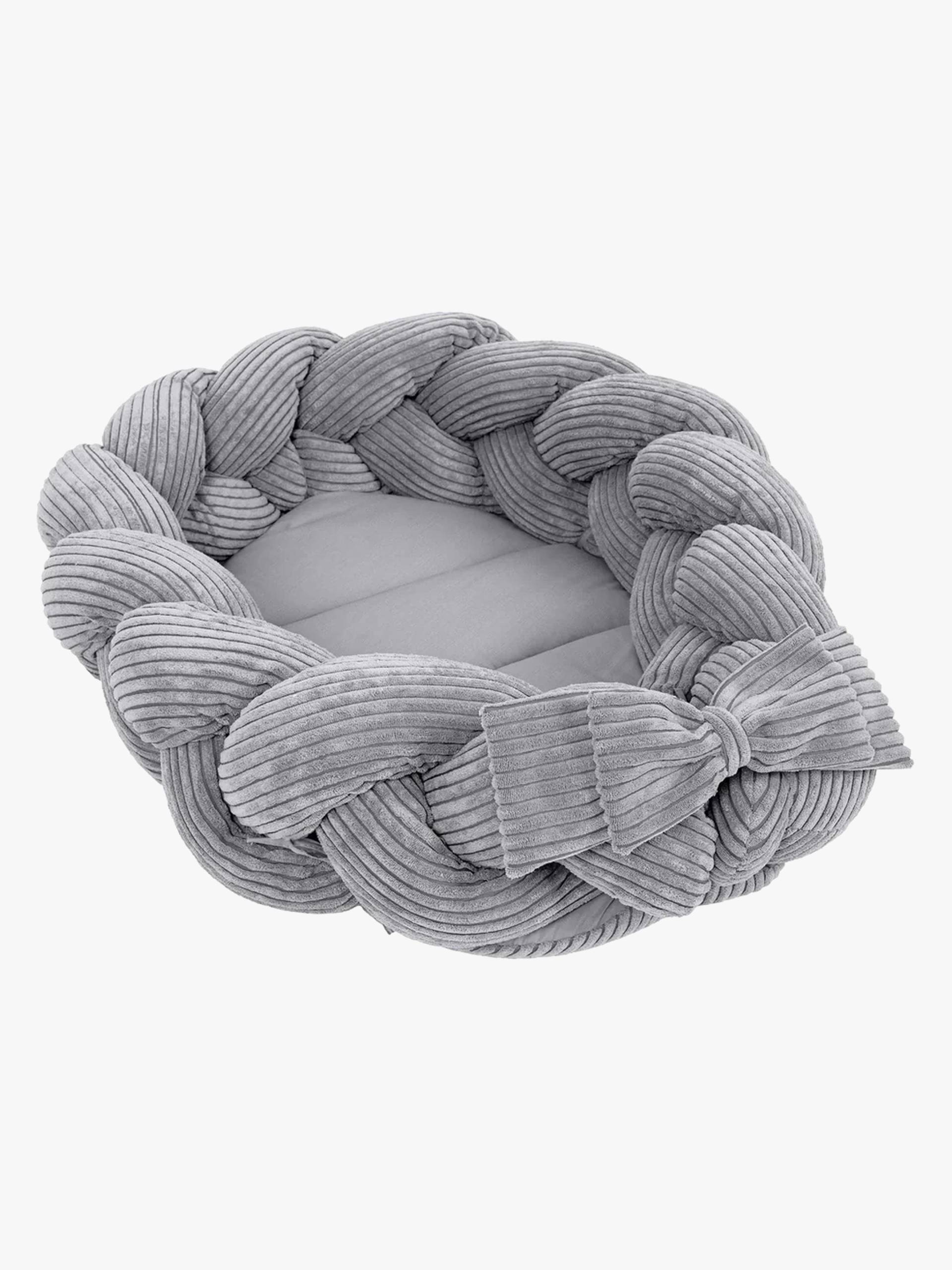 MeowBaby Aesthetic Babynest mit geflochtenem Schutz, Grey MeowBaby Aesthetic Babynest mit geflochtenem Schutz, Grey von MeowBaby