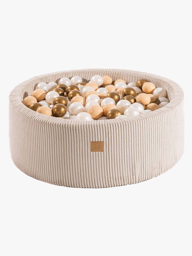 MeowBaby Aesthetic Bällebad Ecru, White/Gold von MeowBaby