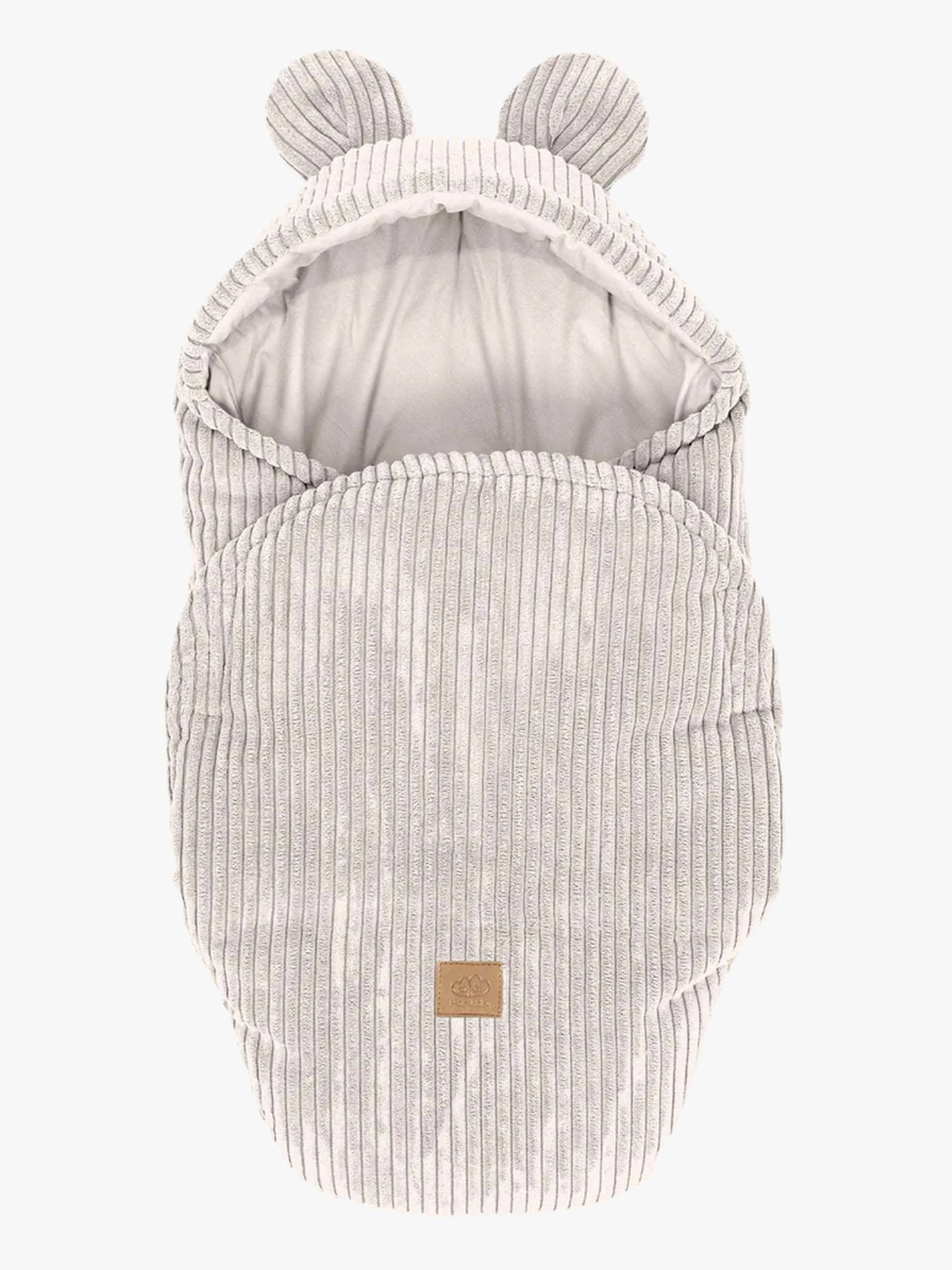 MeowBaby Aesthetic Pucktuch mit Bärenohren, Ecru von MeowBaby