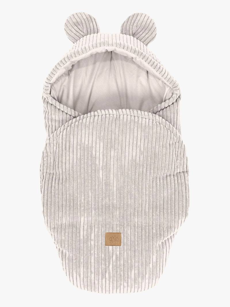 MeowBaby Aesthetic Pucktuch mit Bärenohren, Ecru von MeowBaby