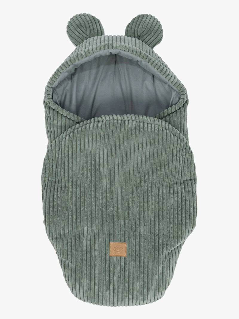 MeowBaby Aesthetic Pucktuch mit Bärenohren, Olive Green von MeowBaby