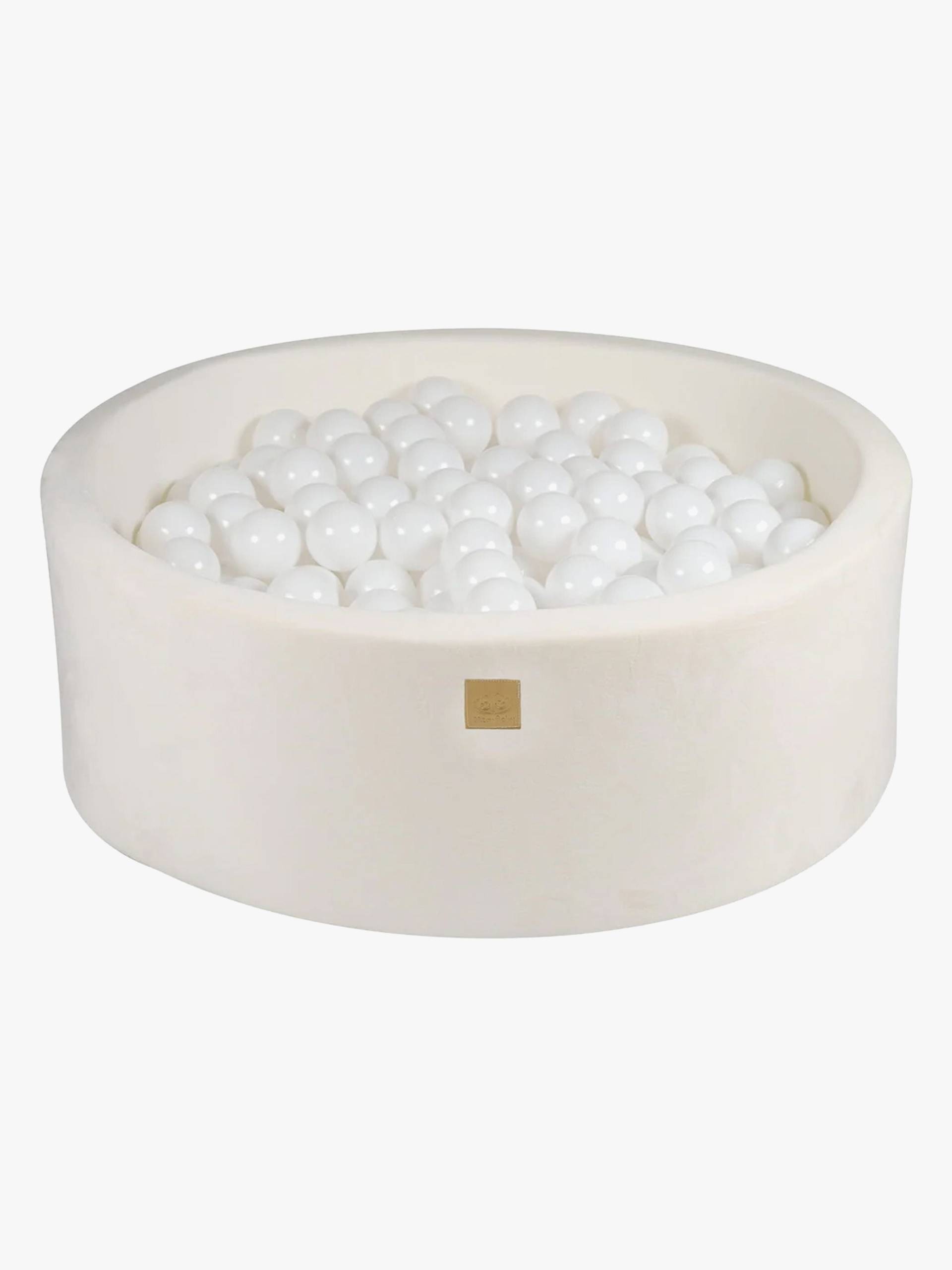 MeowBaby Aesthetic  Rund Bällebad, White von MeowBaby