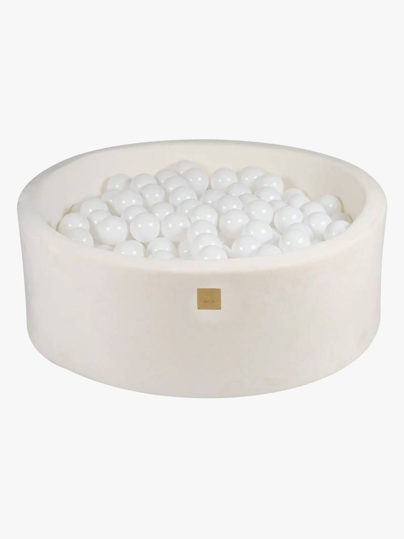 MeowBaby Aesthetic  Rund Bällebad, White von MeowBaby
