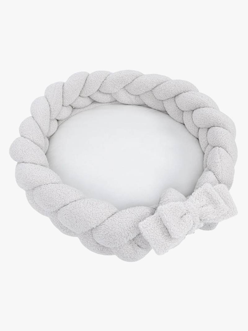 MeowBaby Bearly Babynest mit geflochtenem Schutz & Spielteppich, Offwhite MeowBaby Bearly Babynest mit geflochtenem Schutz & Spielteppich, Offwhite von MeowBaby
