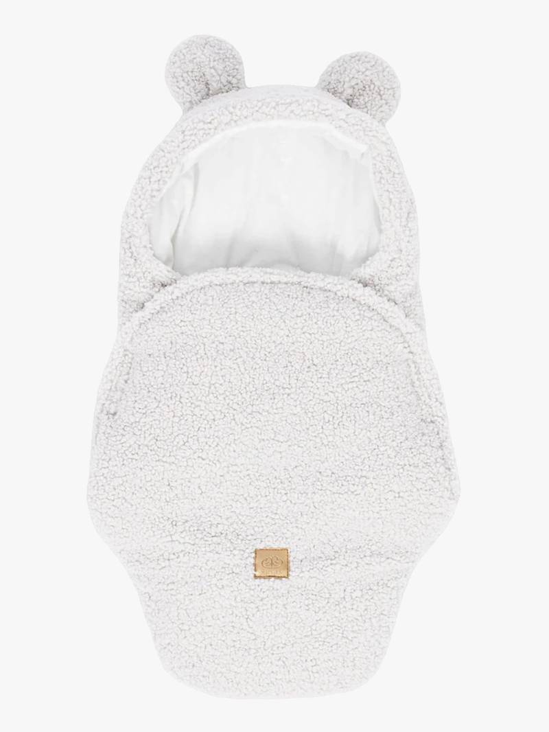 MeowBaby Bearly Pucktuch mit Bärenohren, Offwhite von MeowBaby