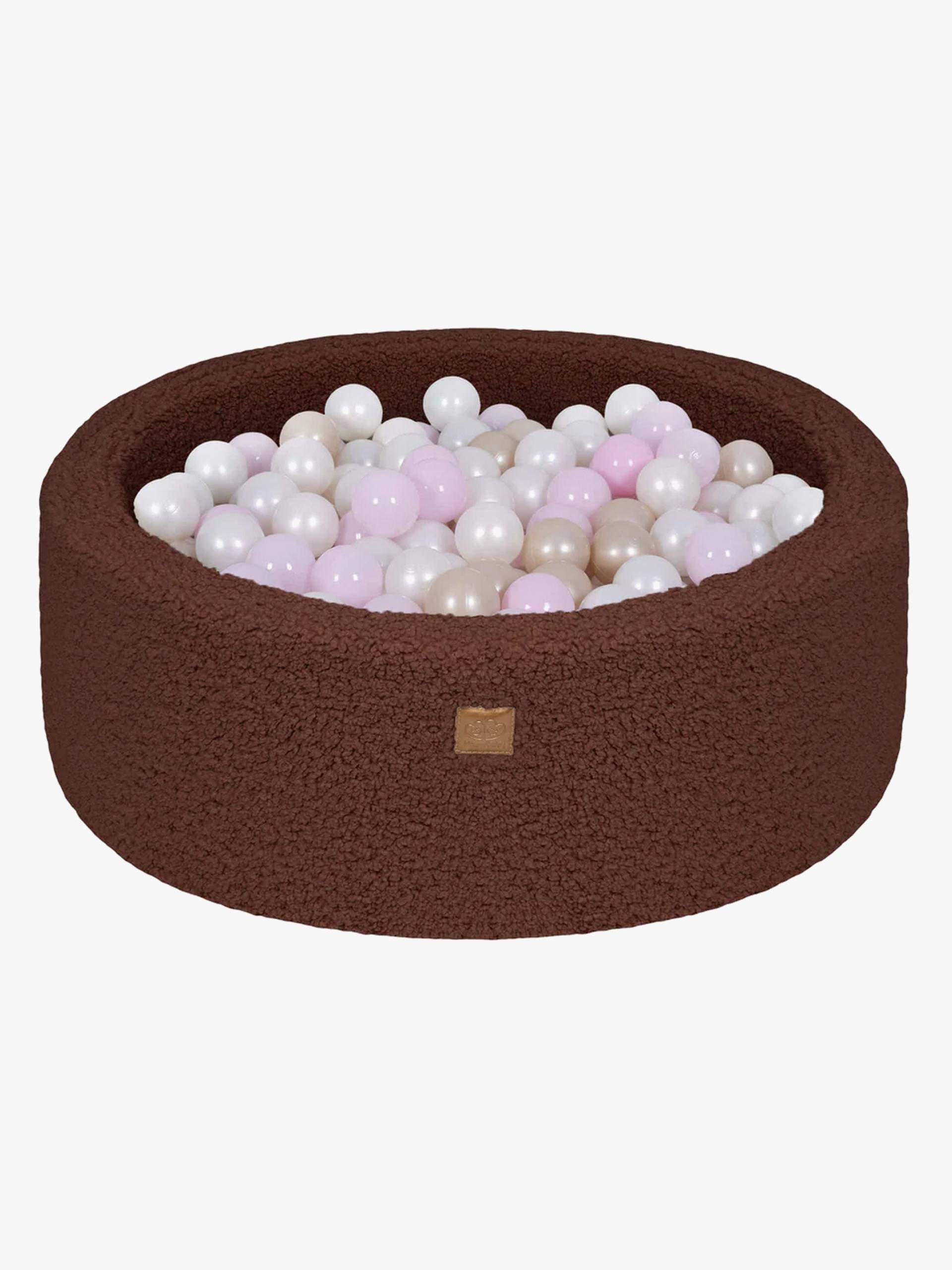 MeowBaby Bearly  Rund Bällebad, Dark Brown von MeowBaby