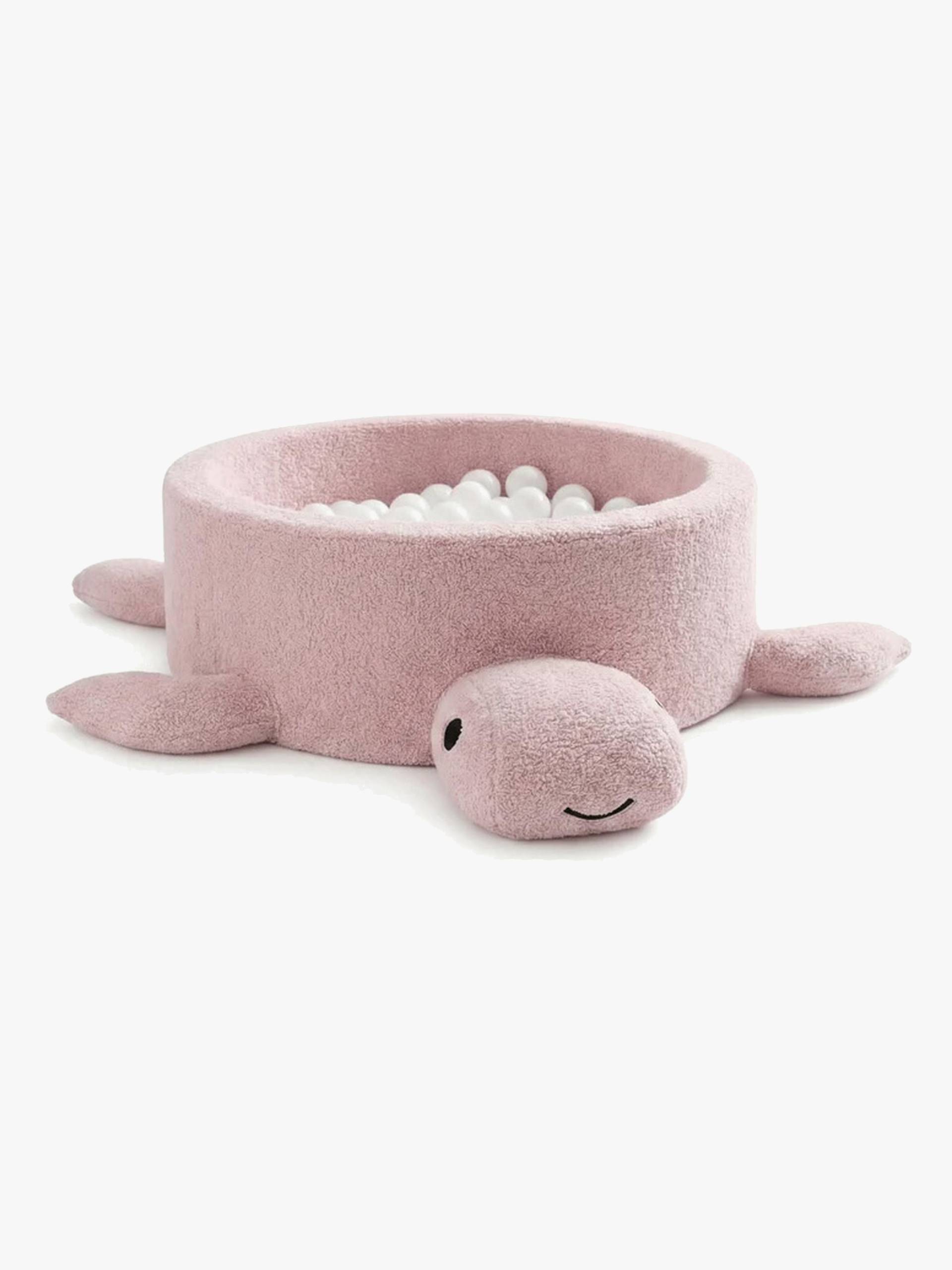 MeowBaby Boucle Turtle Bällebad, Raspberry Glaze Pink von MeowBaby