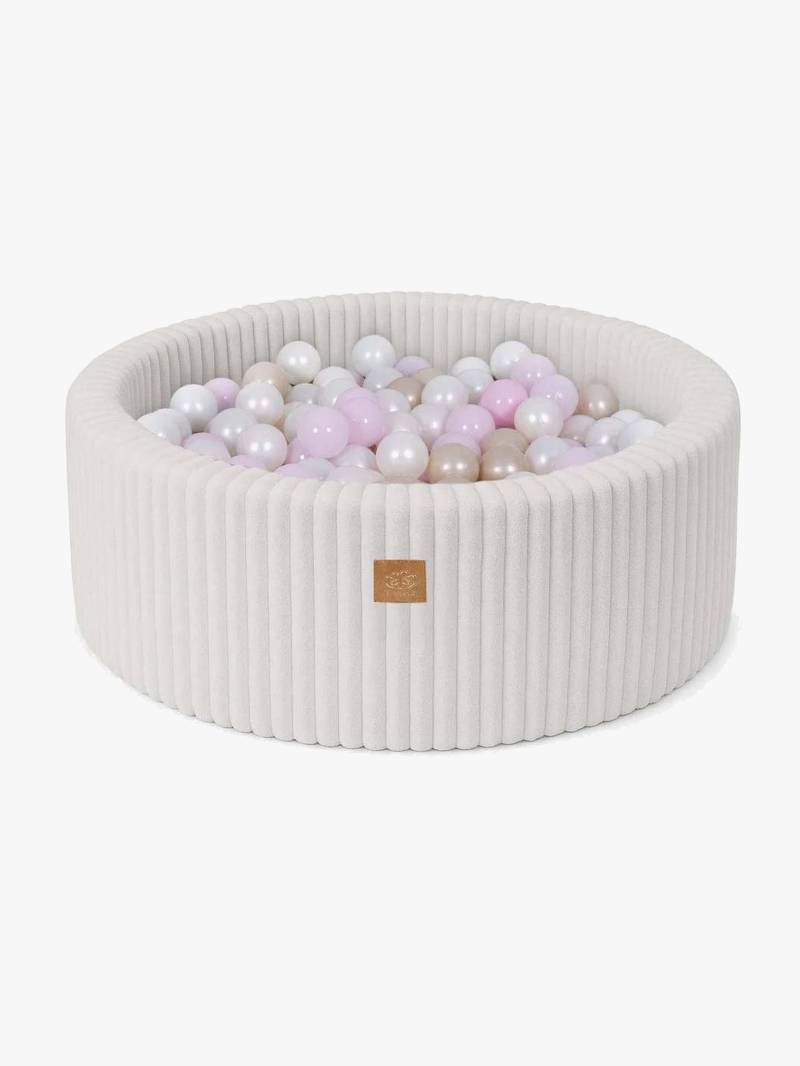 MeowBaby Churros Bällebad Cotton Candy, Mint/Gold von MeowBaby
