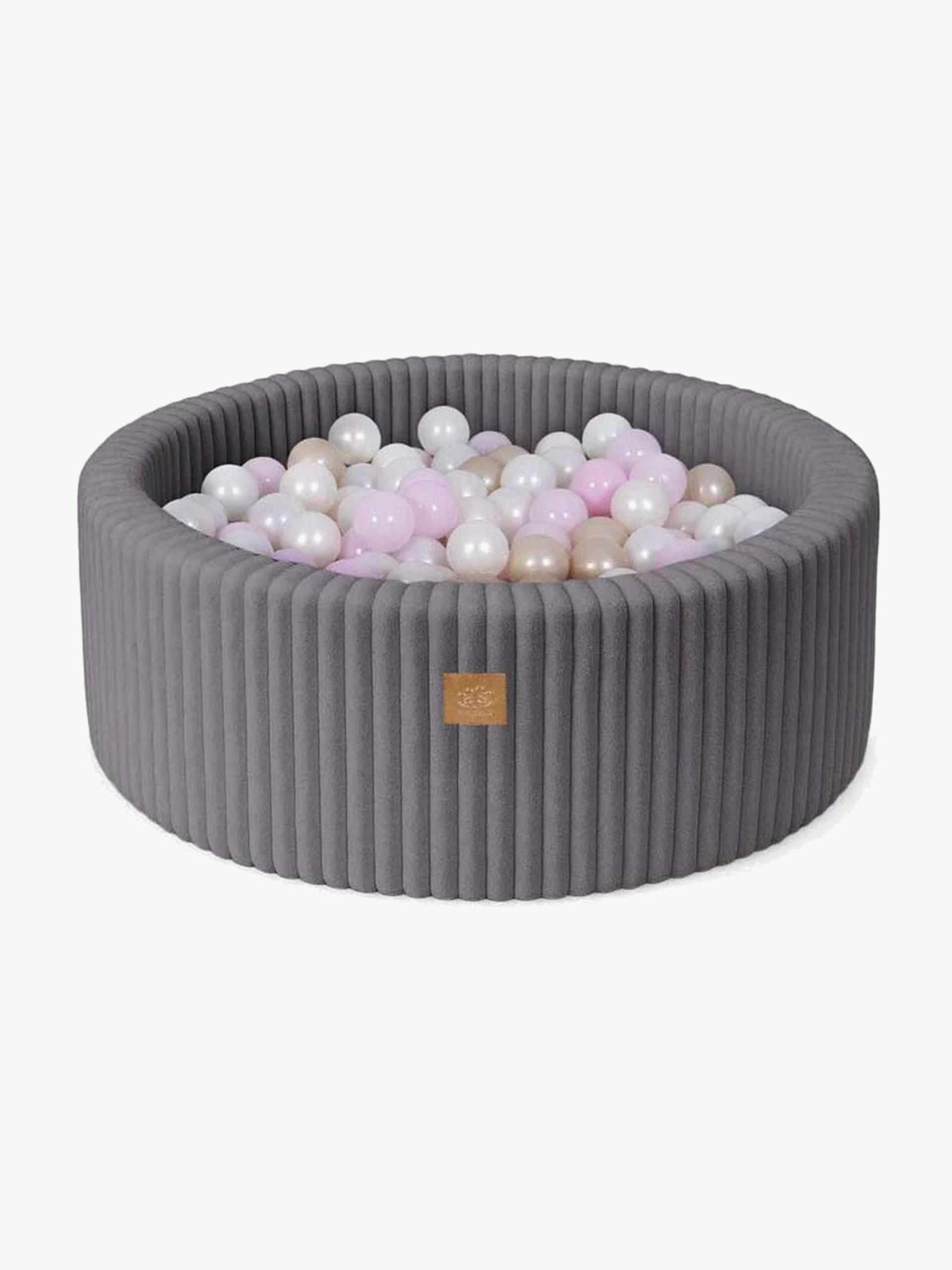 MeowBaby Churros Bällebad Jurassic Grey, Pink/Gold von MeowBaby