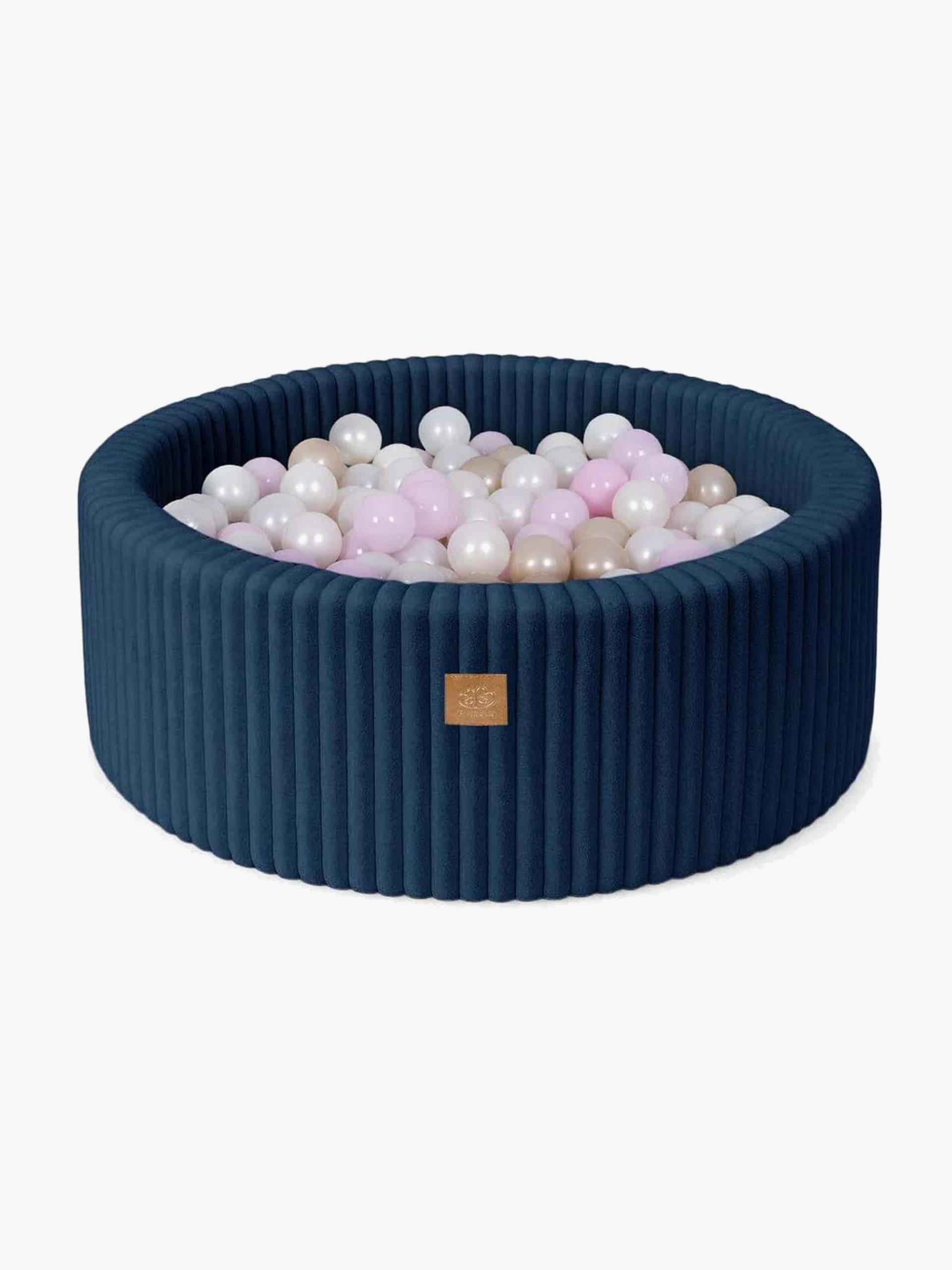 MeowBaby Churros Bällebad Midnight Blue, Pink/Gold von MeowBaby