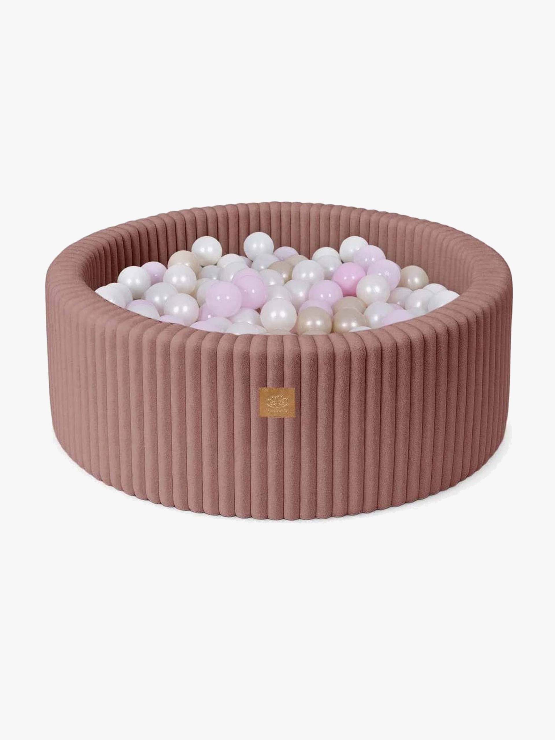 MeowBaby Churros Bällebad Ruby Pink, Pink/Gold von MeowBaby