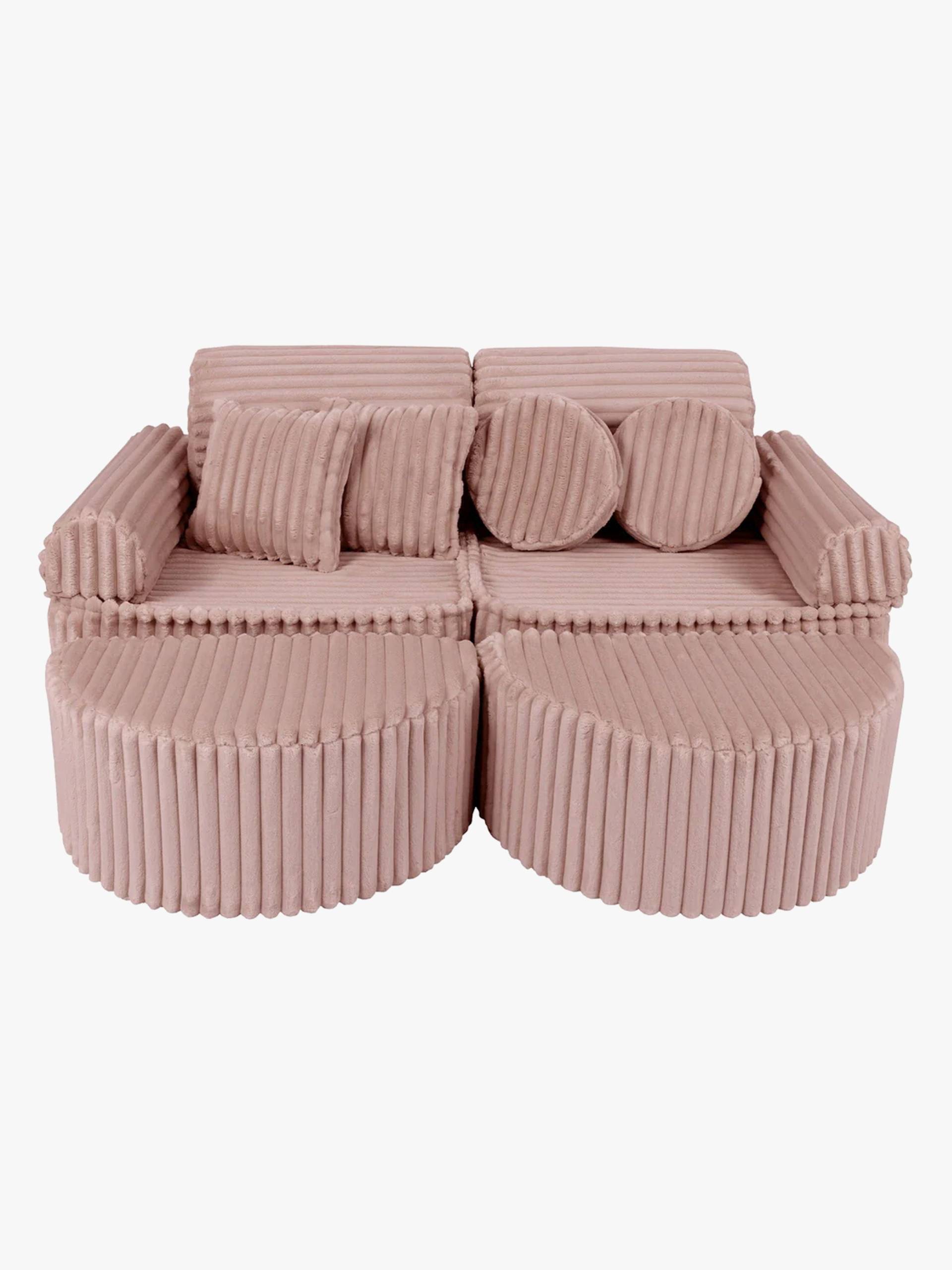 MeowBaby Churros Max Sofa, Ruby Chocolate Pink, Kindersofa, Kindercouch, Kinder von MeowBaby