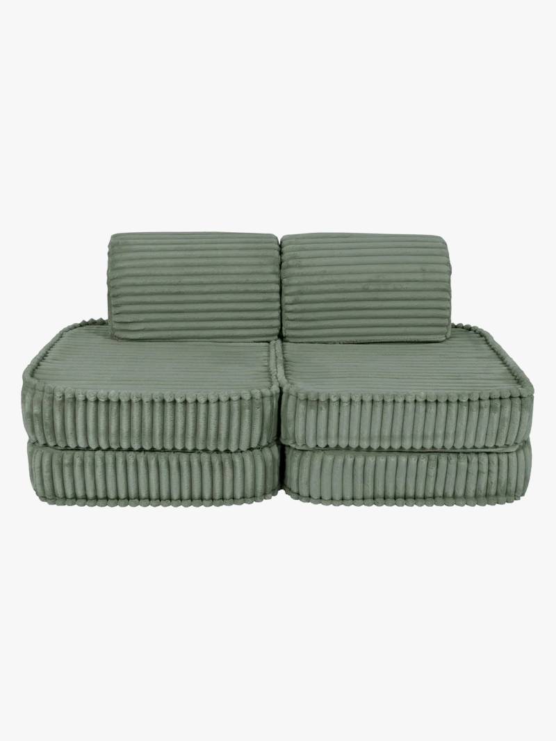 MeowBaby Churros Sofa Basic, Olive Sage Green, Kindersofa, Kindercouch, Kinder von MeowBaby