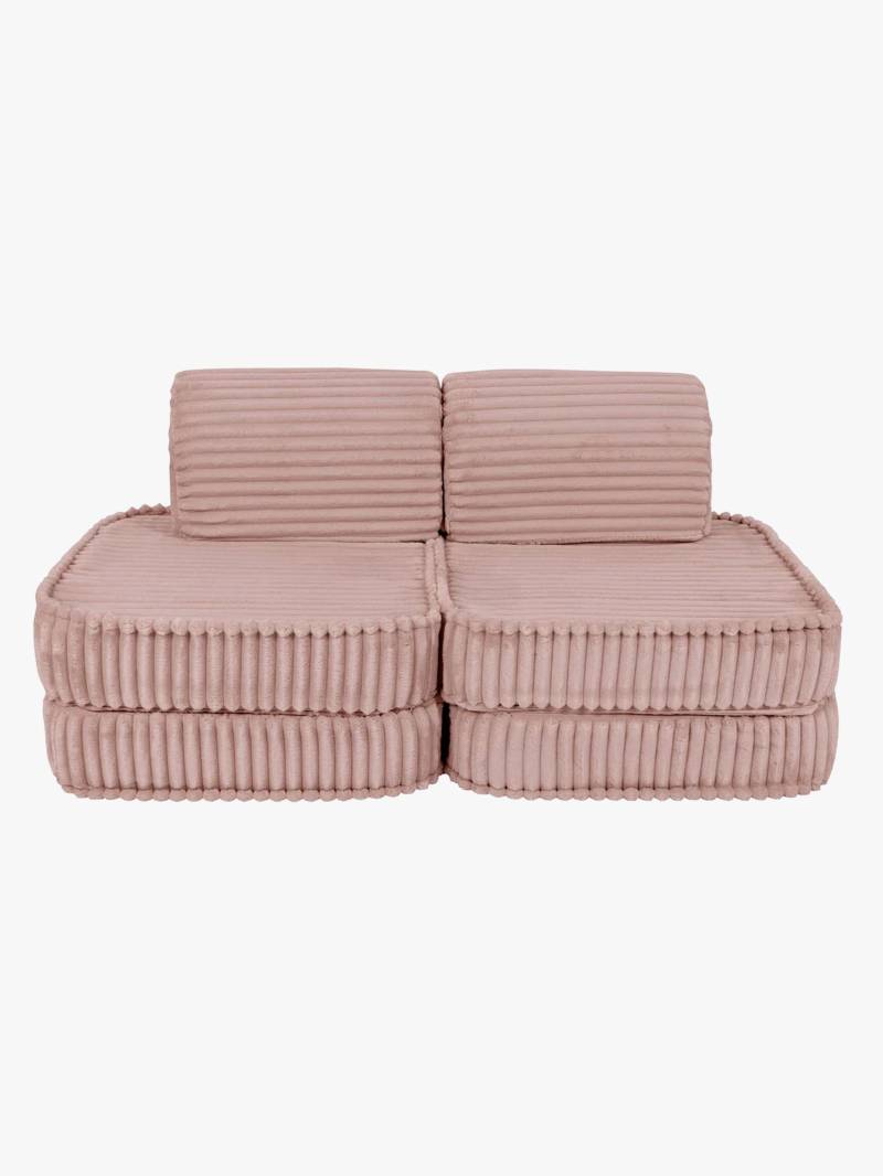 MeowBaby Churros Sofa Basic, Ruby Chocolate Pink, Kindersofa, Kindercouch, Kinder von MeowBaby