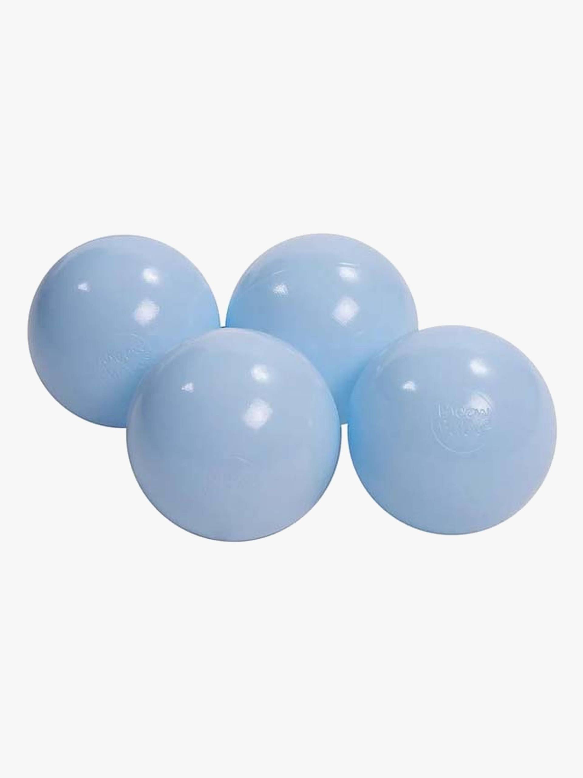 MeowBaby Weiche Kunststoffbälle 7 cm Für Bällebad 50 Stk., Baby Blue von MeowBaby