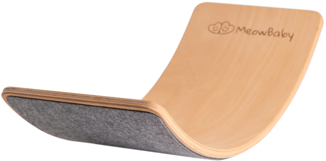 Meowbaby Balancebrett, Grau/Natur Meowbaby Balancebrett, Grau/Natur von MeowBaby