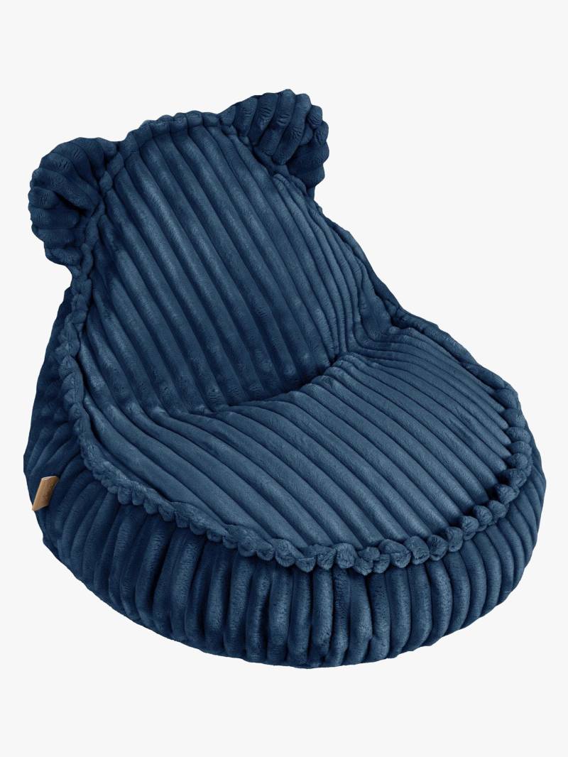 Meowbaby Churros Sitzsack Teddy, Midnight Blue von MeowBaby